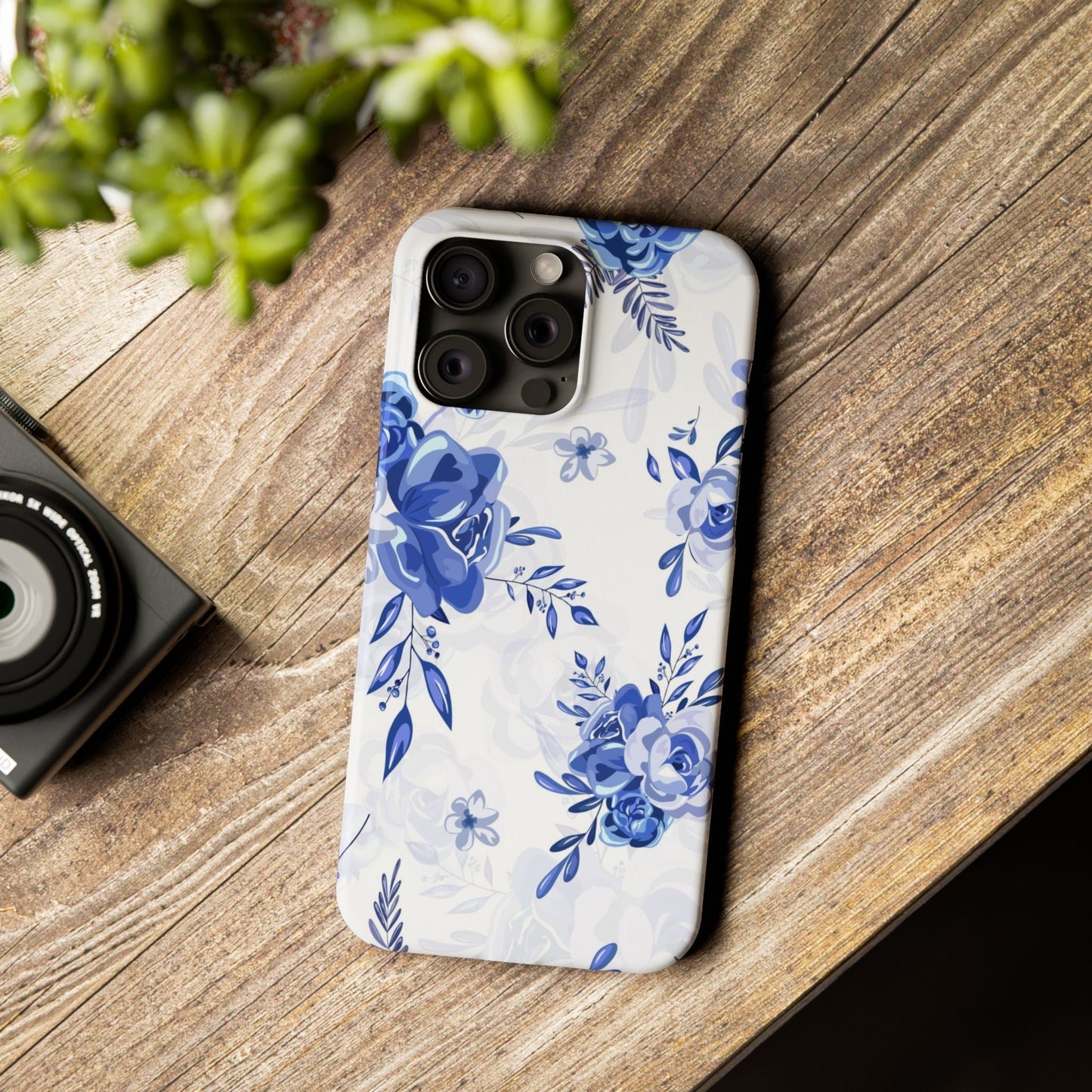 French Blue and White Toille, Slim Phone Cases, Case-Mate IPHONE16 and all sizes